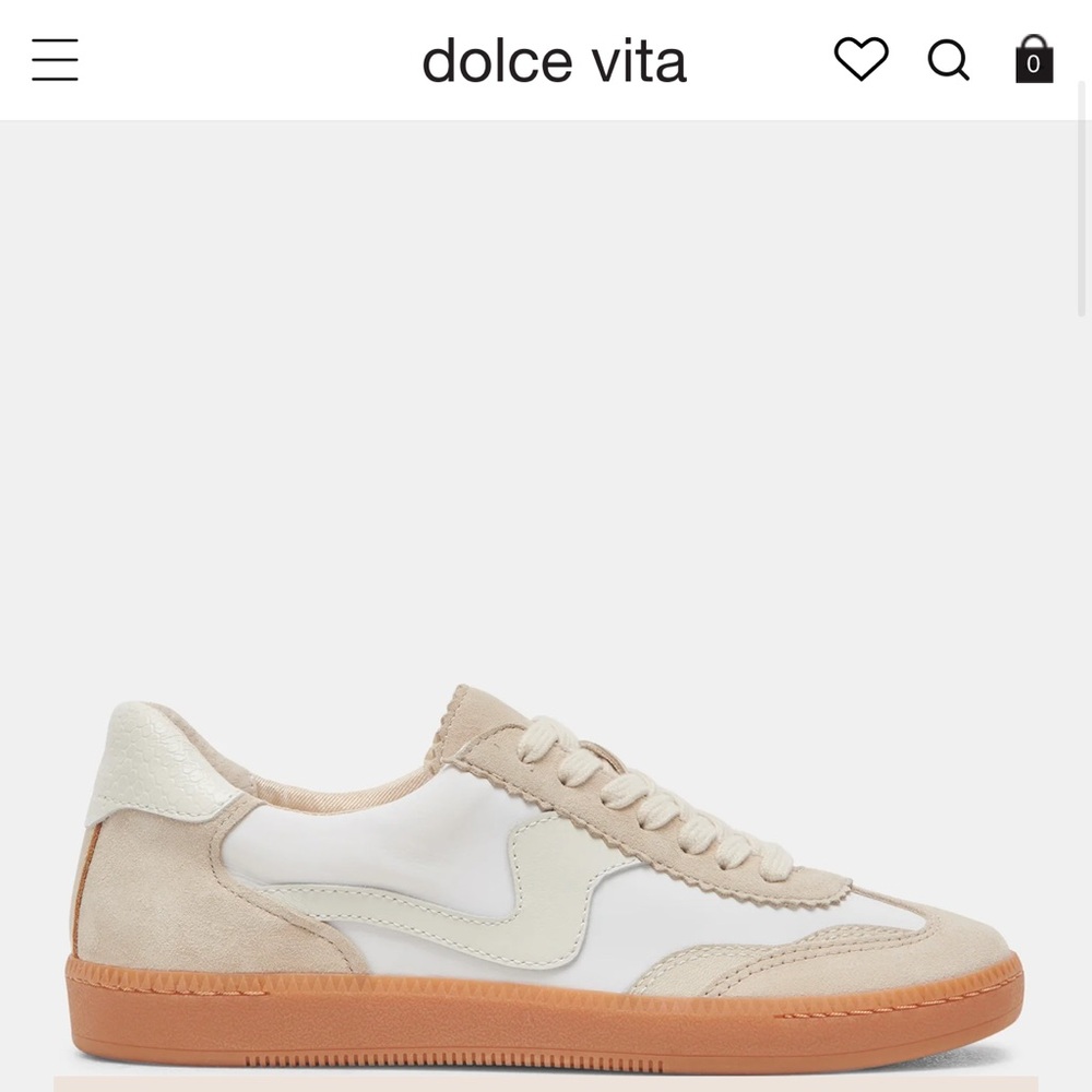 Dolce Vita “Notice” - Cream and Tan Casual Sneakers